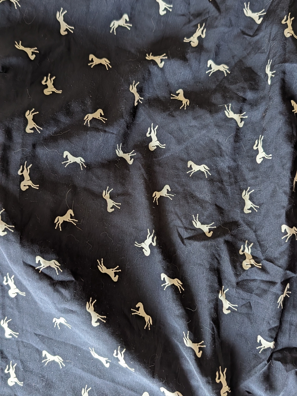 Everly Black Horse Print Dress Top - Picture 3 of 3
